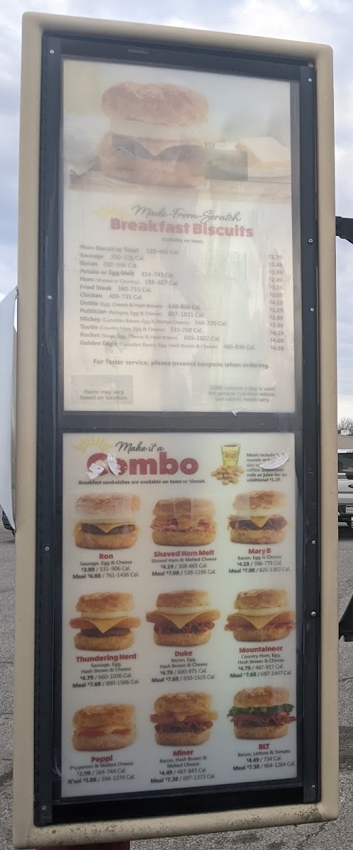 Menu Tudor's Biscuit World-3