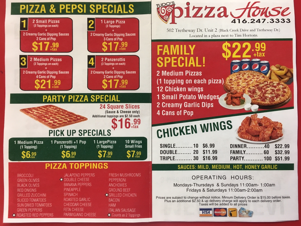 Menu Tudo’S Pizza House-5