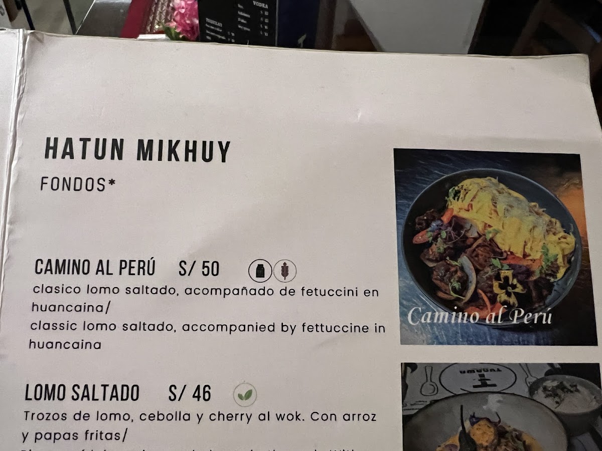 Menu Tunawa Andean Fusion. ''second Floor''-6