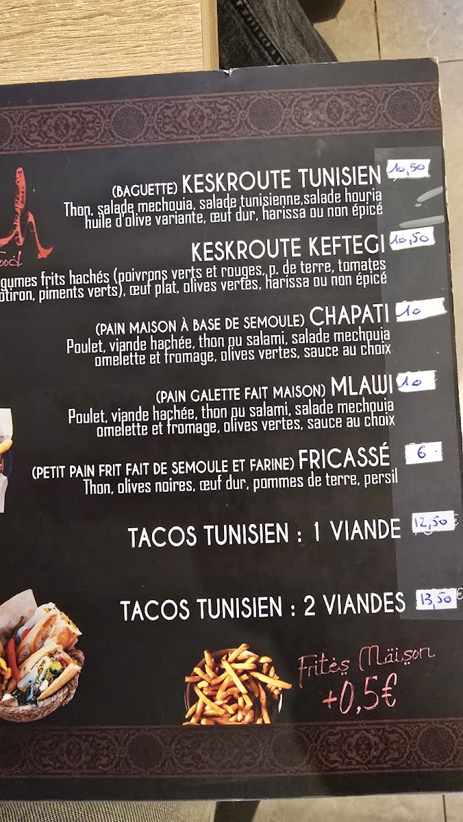 Menu Tunisian Canteen-1
