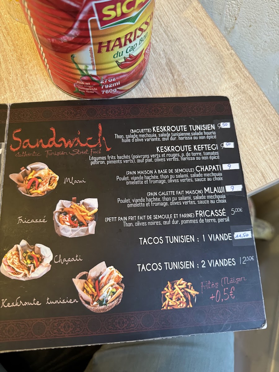 Menu Tunisian Canteen-3