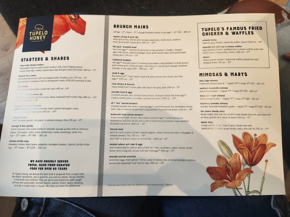 Menu Tupelo Honey Southern Kitchen & Bar-10