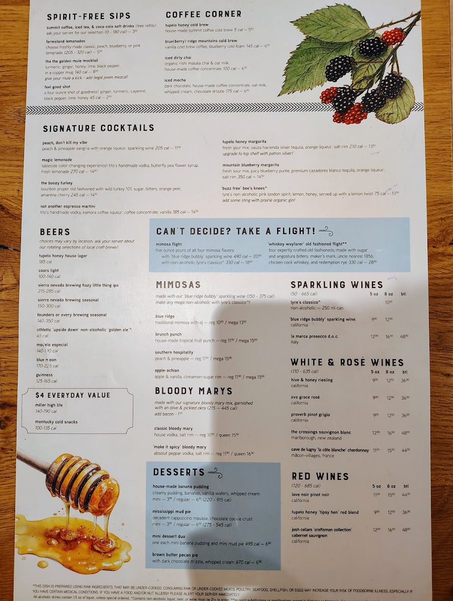 Menu Tupelo Honey Southern Kitchen & Bar-3