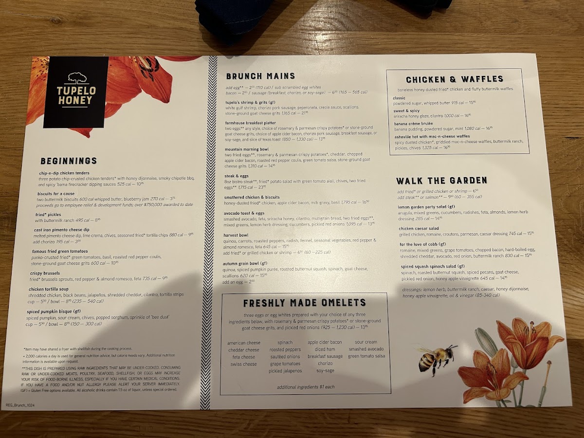 Menu Tupelo Honey Southern Kitchen & Bar-9