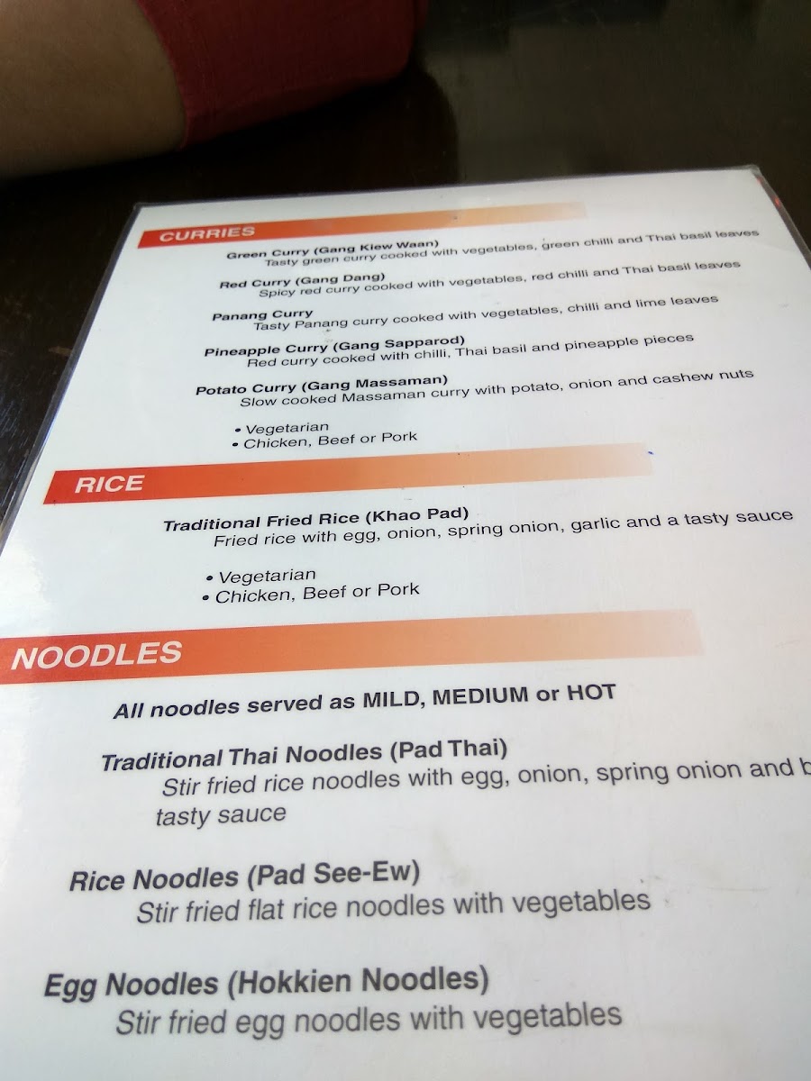 Menu Tuptim Thai Lara-3