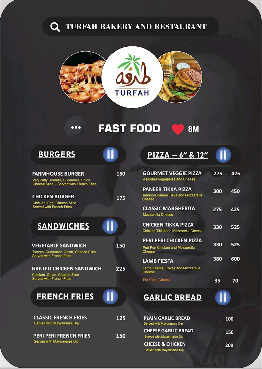 Menu Turfah Bakery And Restaurant-2