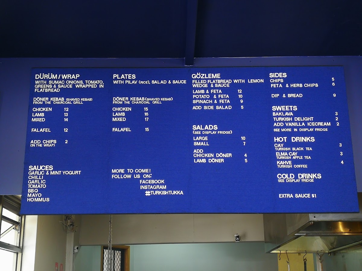 Menu Turkish Tukka Launceston-4