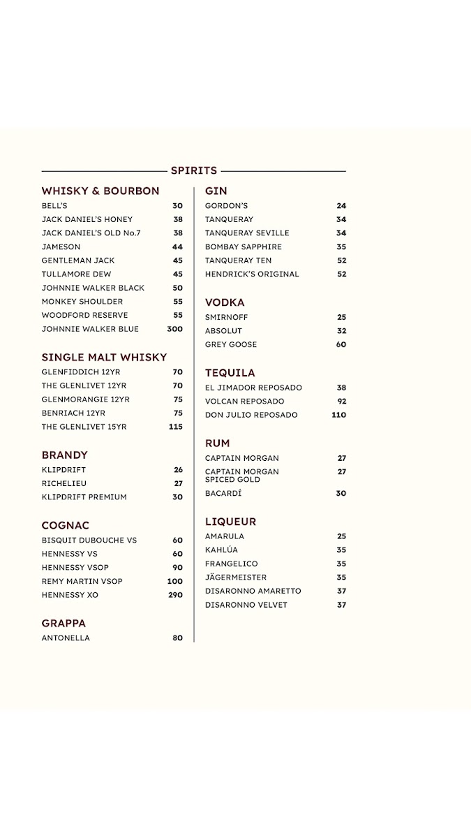Menu Turn ŉ Tender Steakhouse Majik Forest-1