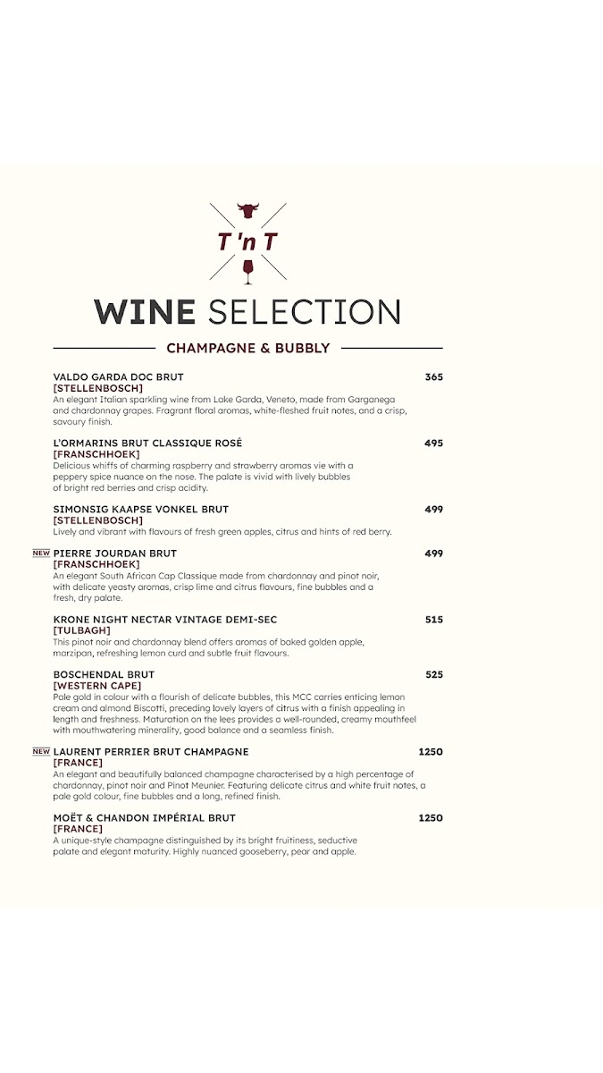 Menu Turn ŉ Tender Steakhouse Majik Forest-4