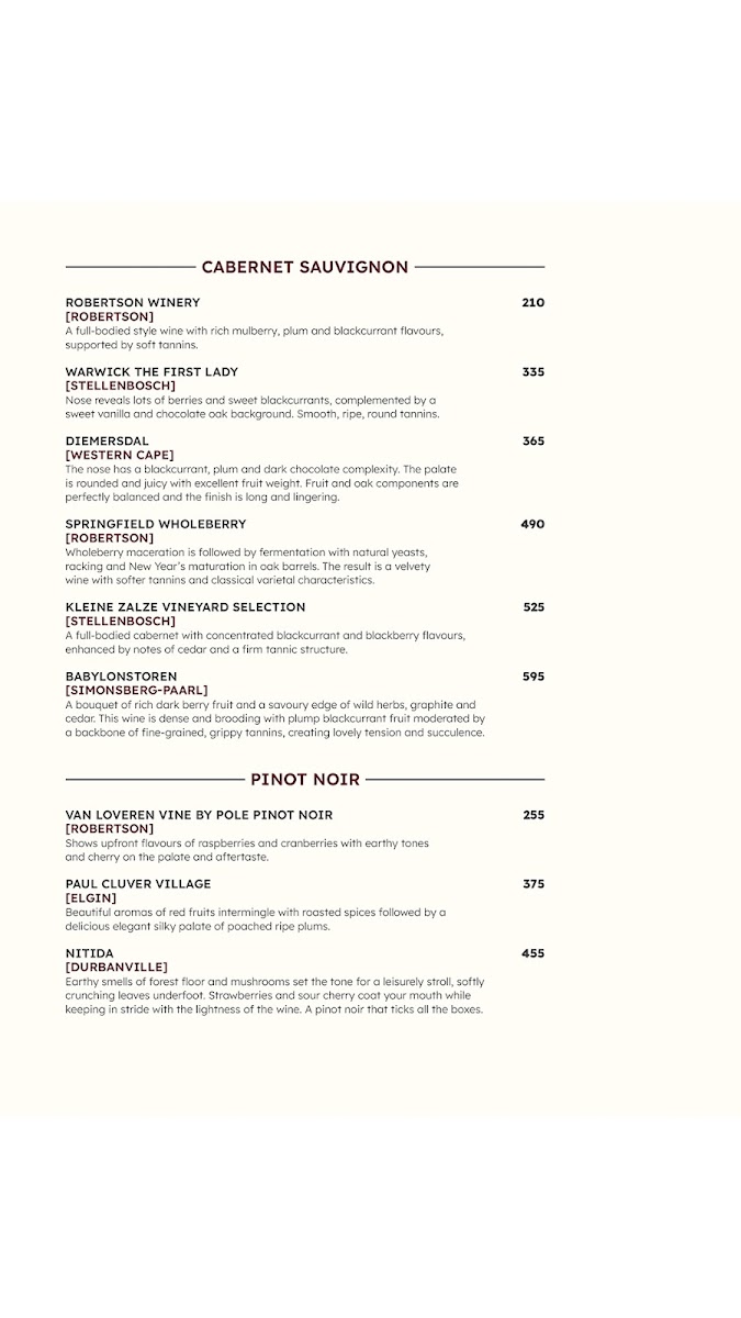 Menu Turn ŉ Tender Steakhouse Majik Forest-5