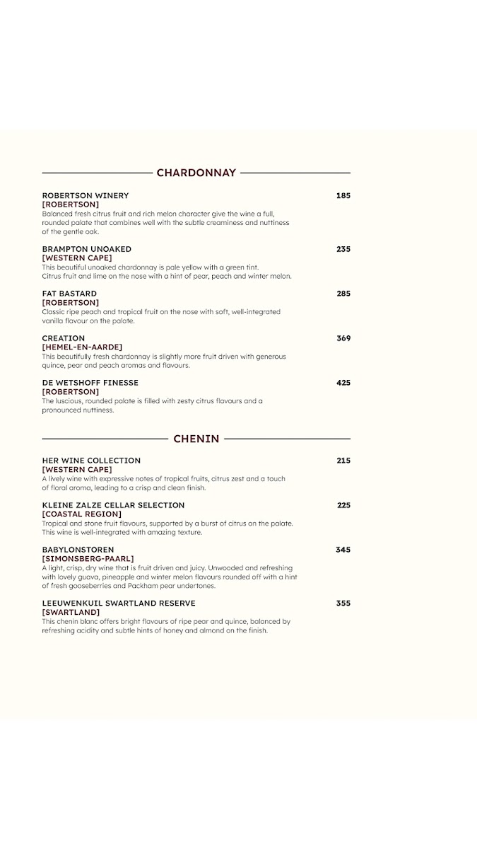 Menu Turn ŉ Tender Steakhouse Majik Forest-6