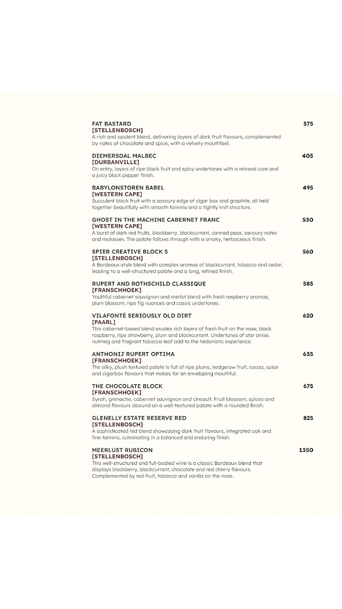 Menu Turn ŉ Tender Steakhouse Majik Forest-7