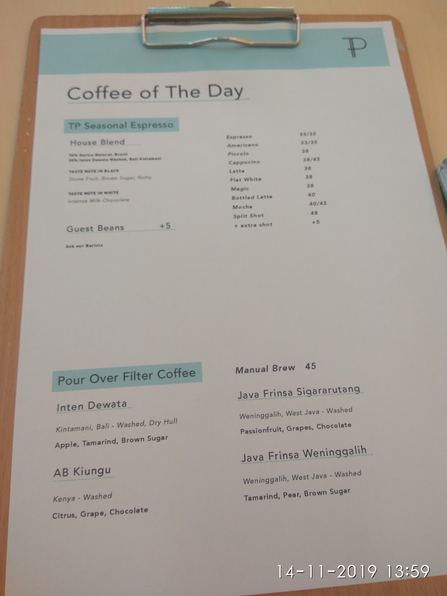 Menu Turning Point Coffee-4