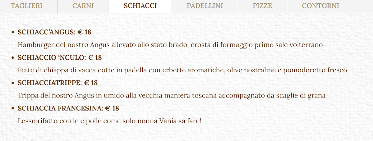 Menu Tuscany Country Food-2