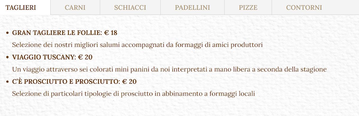 Menu Tuscany Country Food-3
