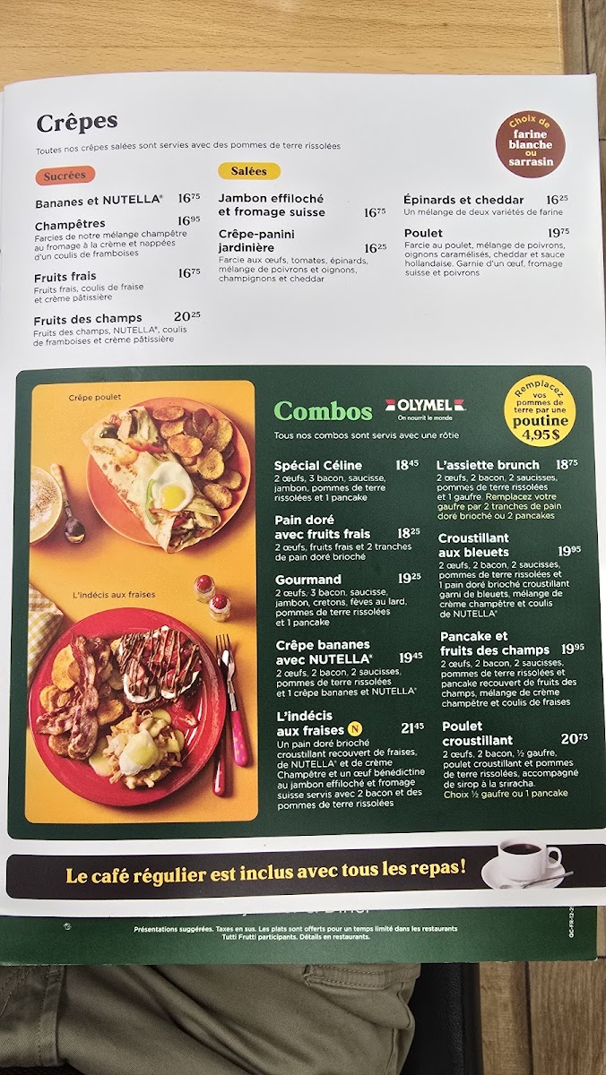 Menu Tutti Frutti Déjeuner Et Diner-2