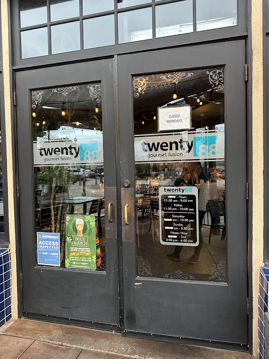 Twenty 88 Gourmet Fusion