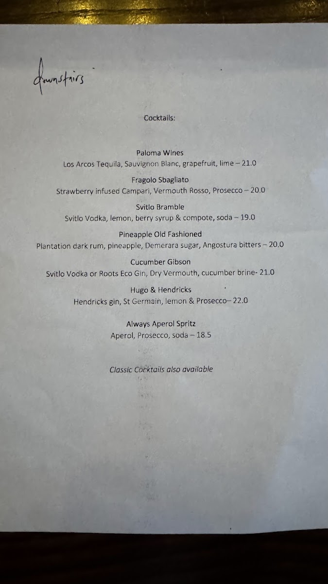 Menu Twenty Seven Steps-1