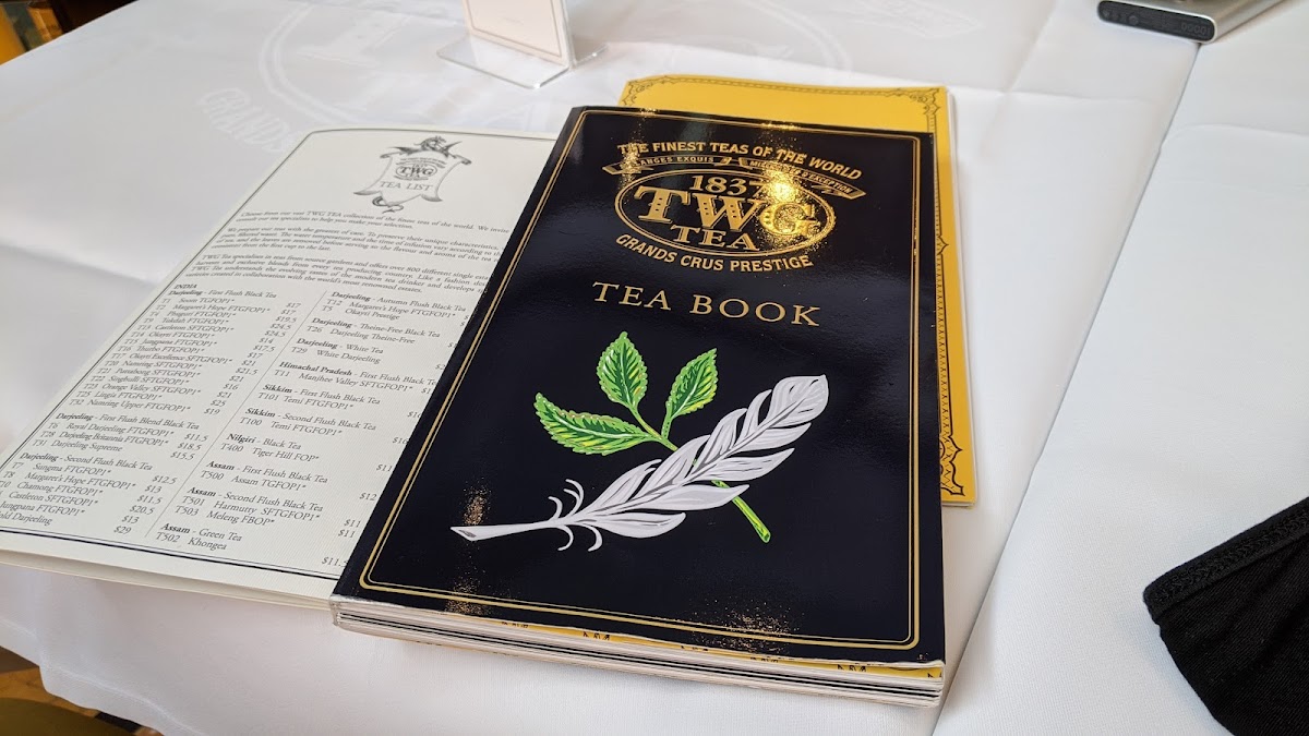 Menu Twg Tea On The Bay At Marina Bay Sands-2
