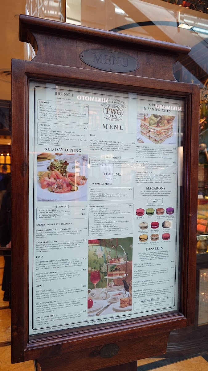Menu Twg Tea On The Bay At Marina Bay Sands-3