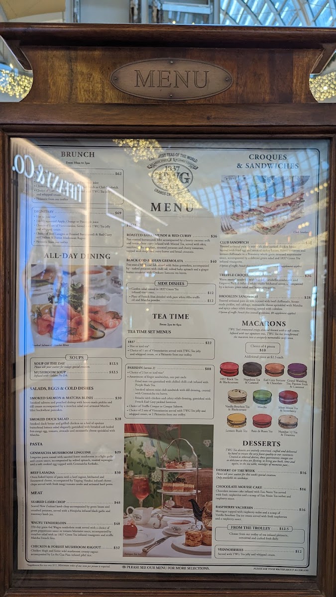 Menu Twg Tea On The Bay At Marina Bay Sands-7