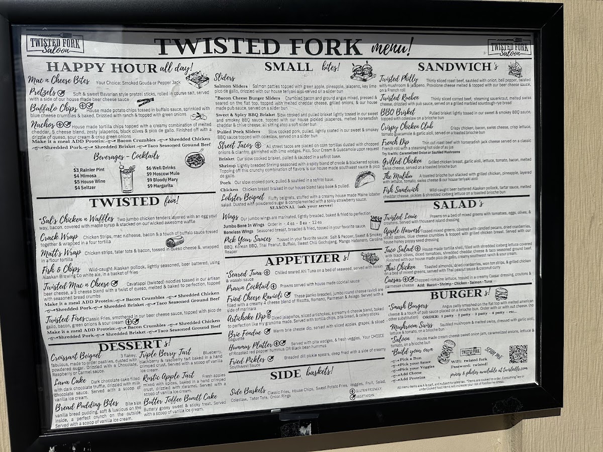 Menu Twisted Fork Saloon-1