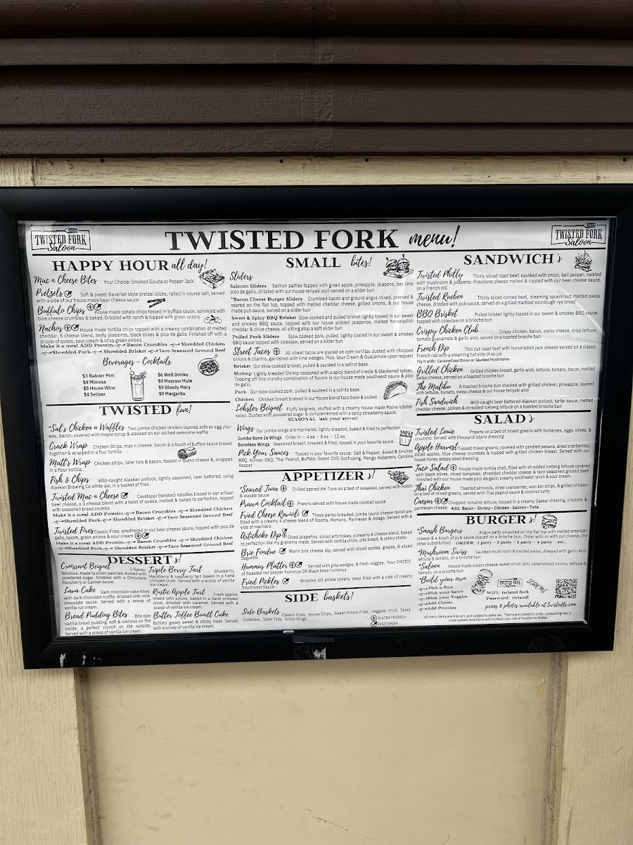 Menu Twisted Fork Saloon-2