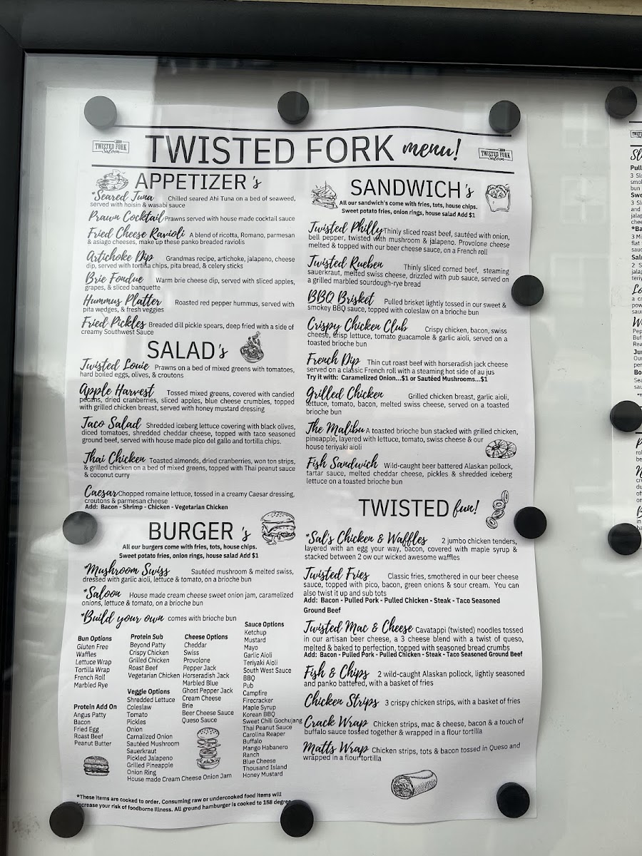 Menu Twisted Fork Saloon-3