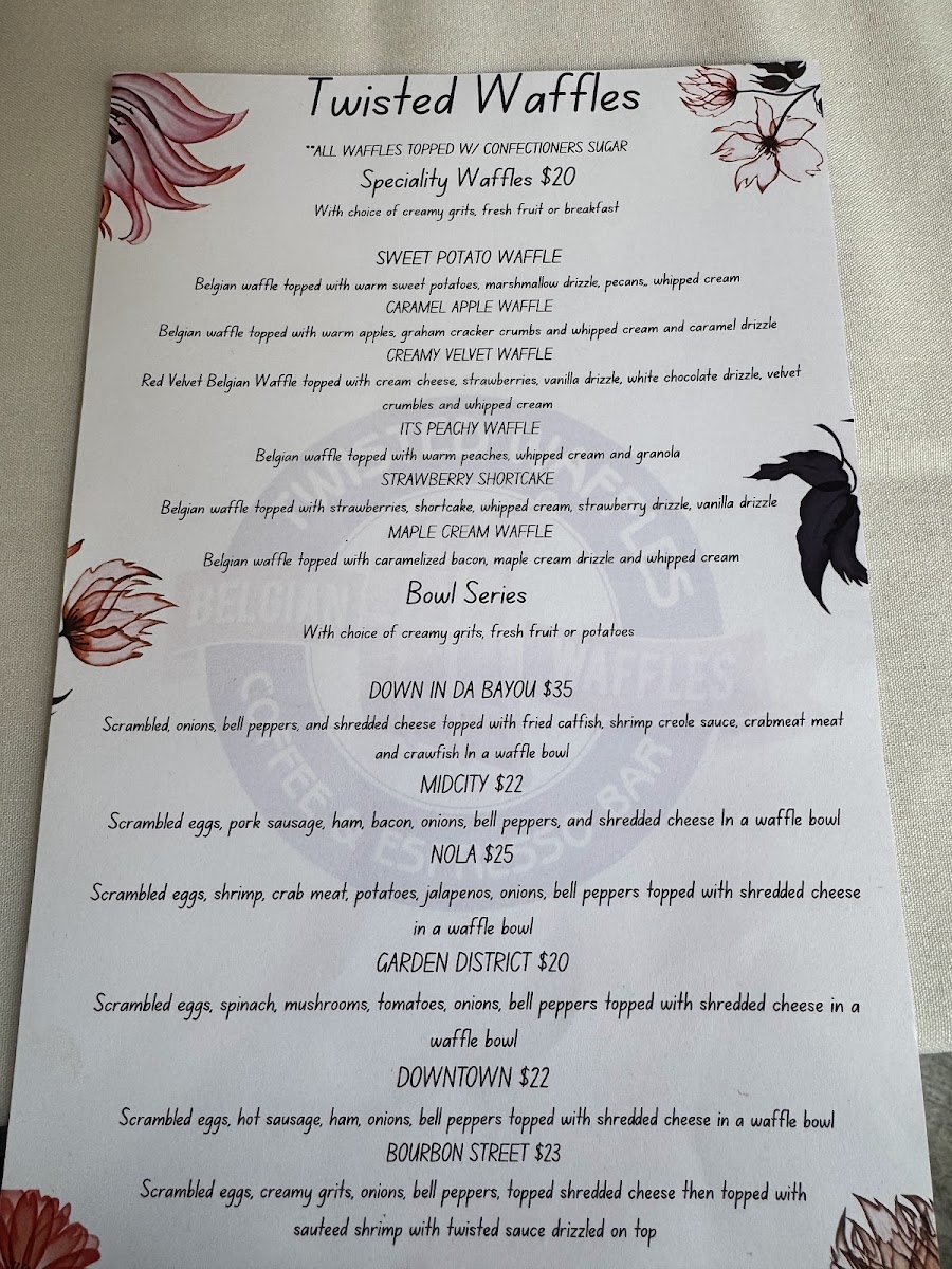 Menu Twisted Waffles Nola-1