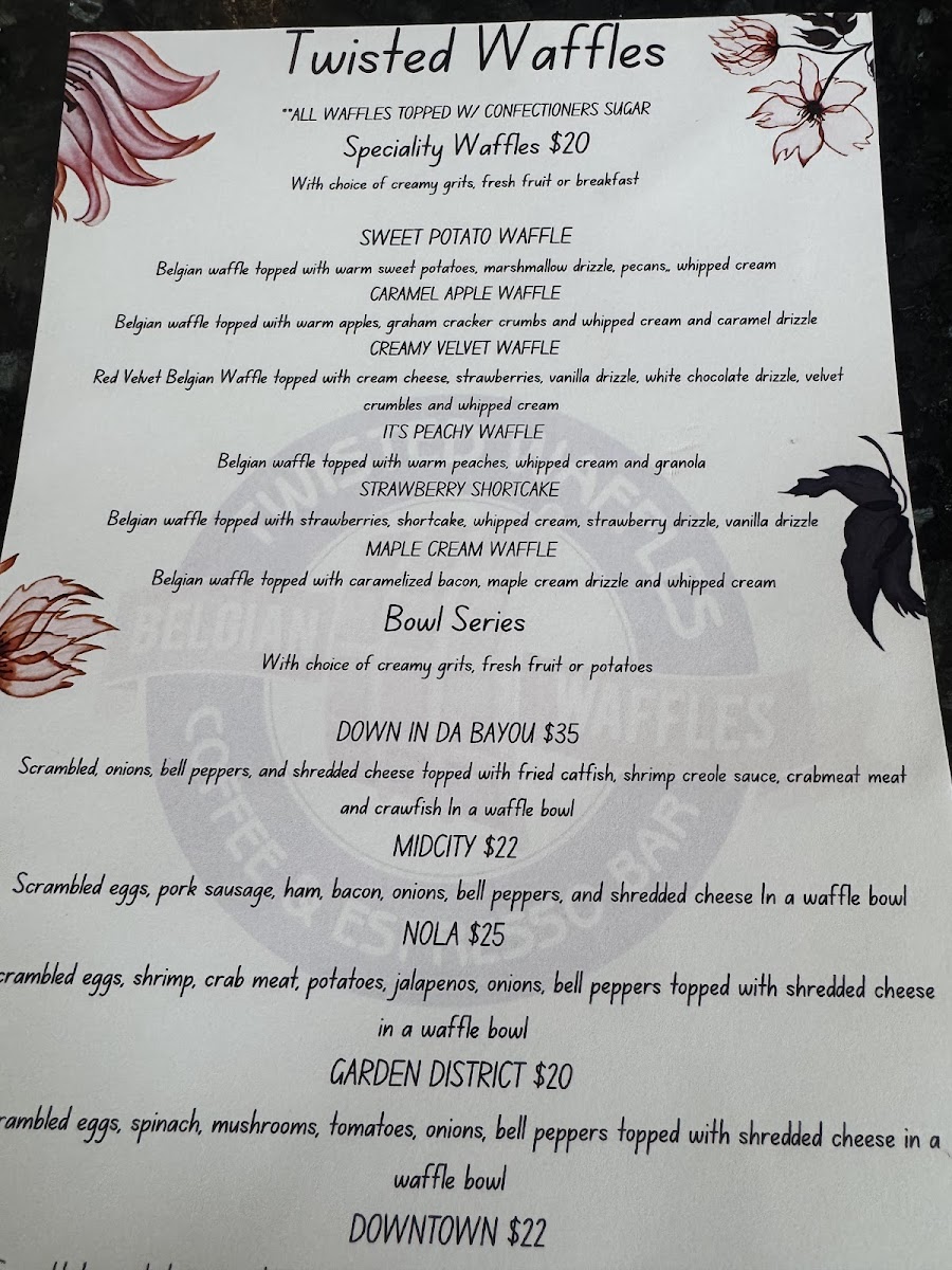Menu Twisted Waffles Nola-4