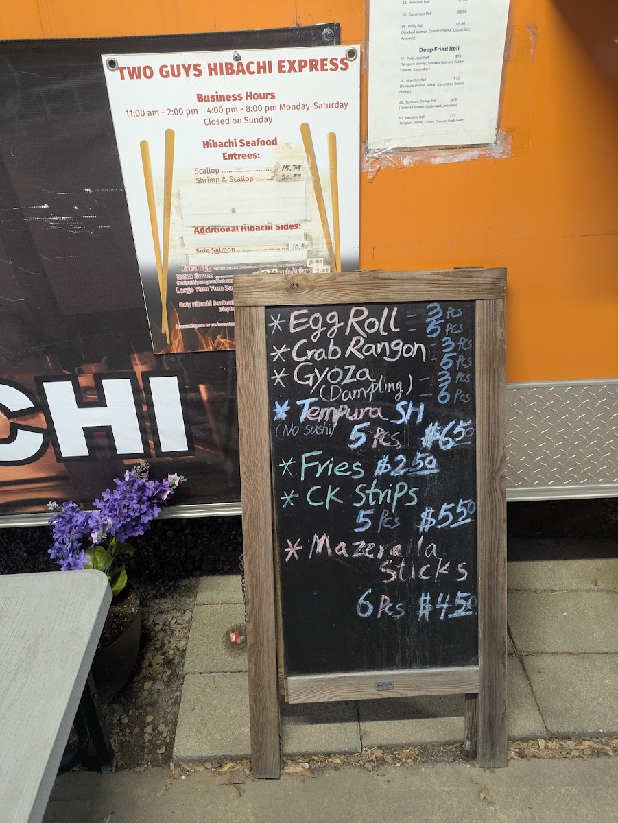Menu Two Guys Hibachi Express-4