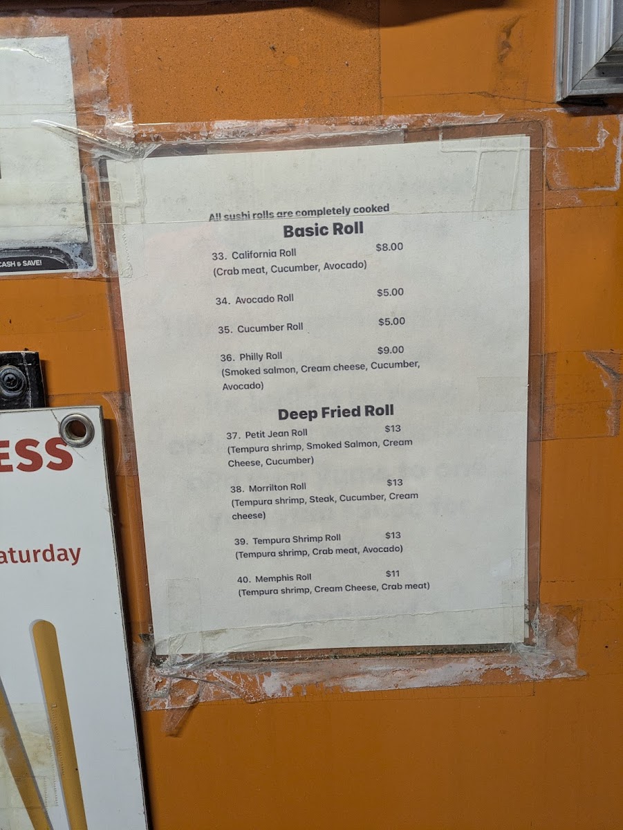 Menu Two Guys Hibachi Express-5