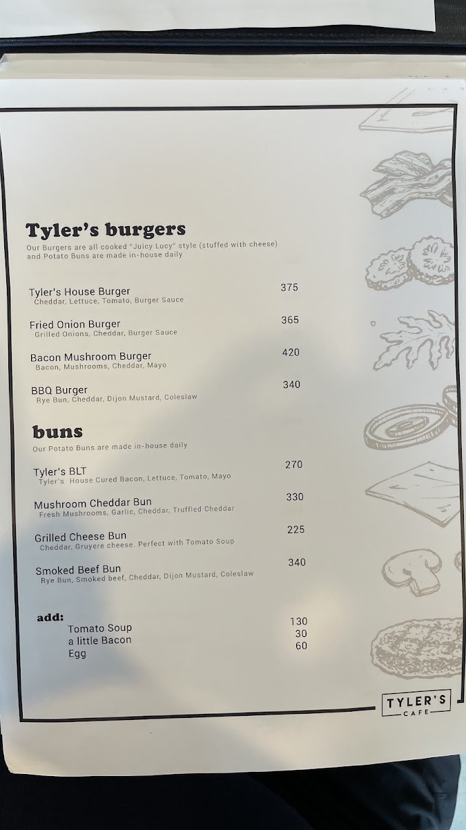 Menu Tyler's Cafe-4