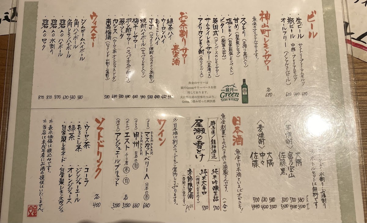 Menu U-25 Sudatsu Uokin Akasaka-3
