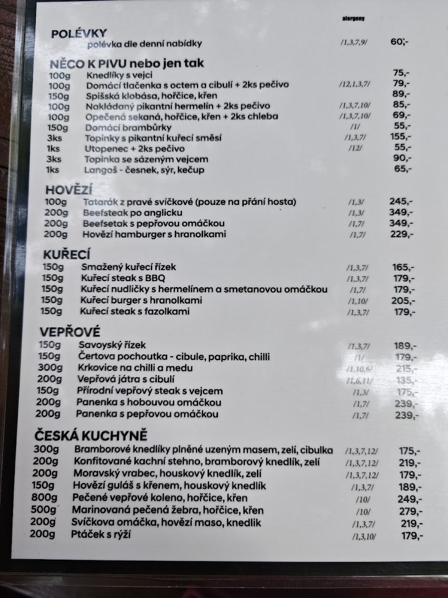 Menu U České Lípy-1
