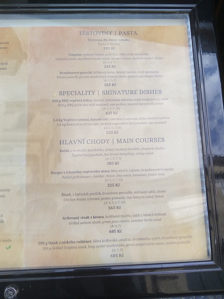 Menu U Malvaze - Czech Restaurant-4