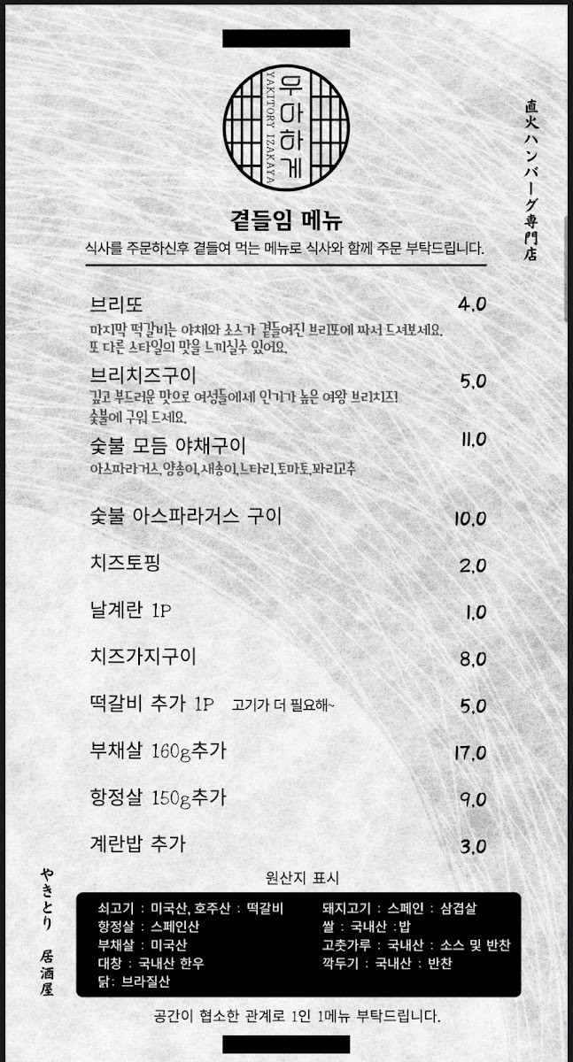 Menu Uahage-5
