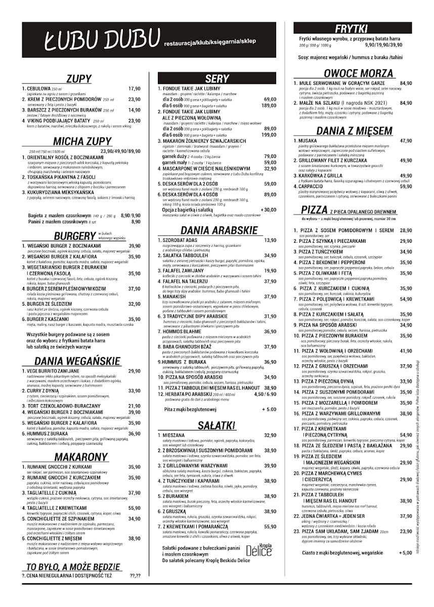 Menu Łubu Dubu-1