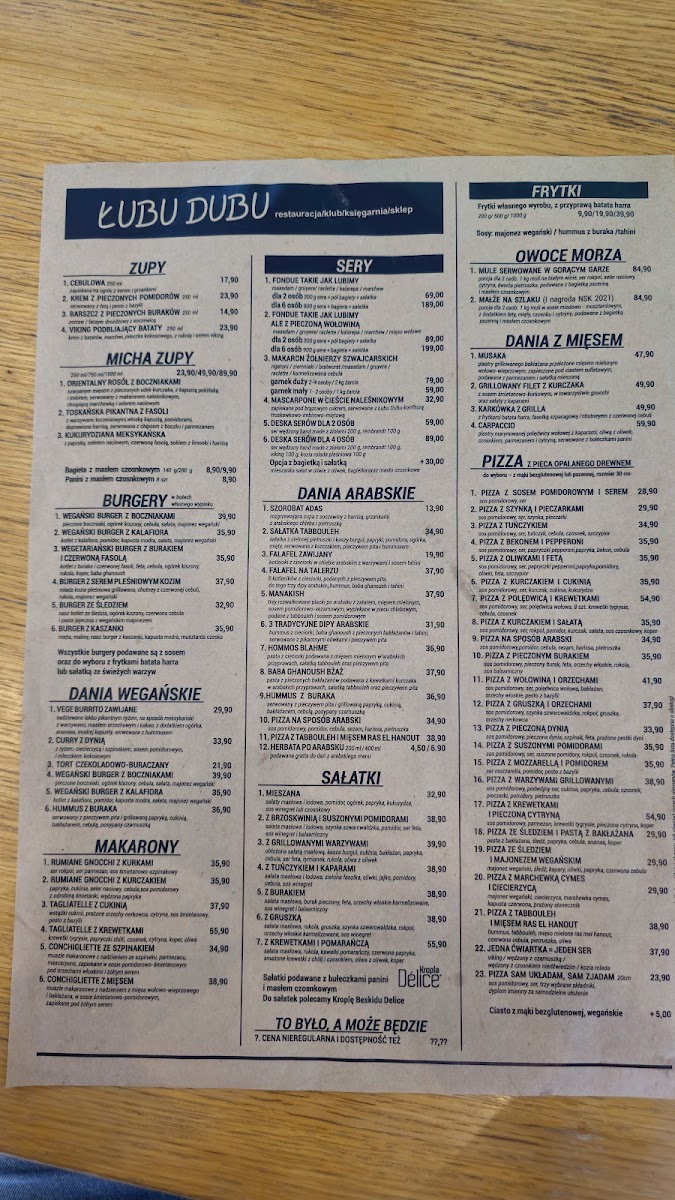 Menu Łubu Dubu-3