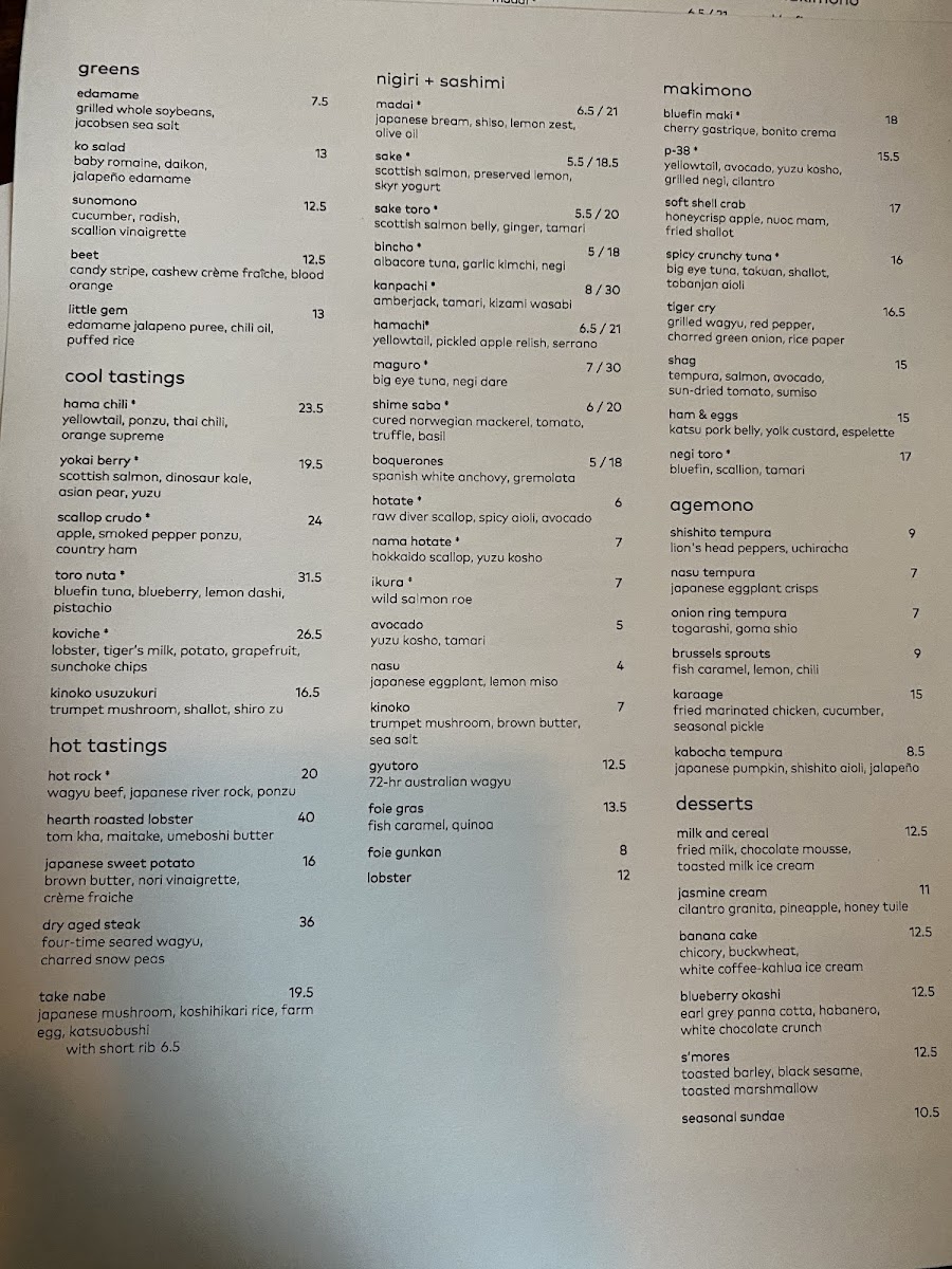Menu Uchiko Austin-8