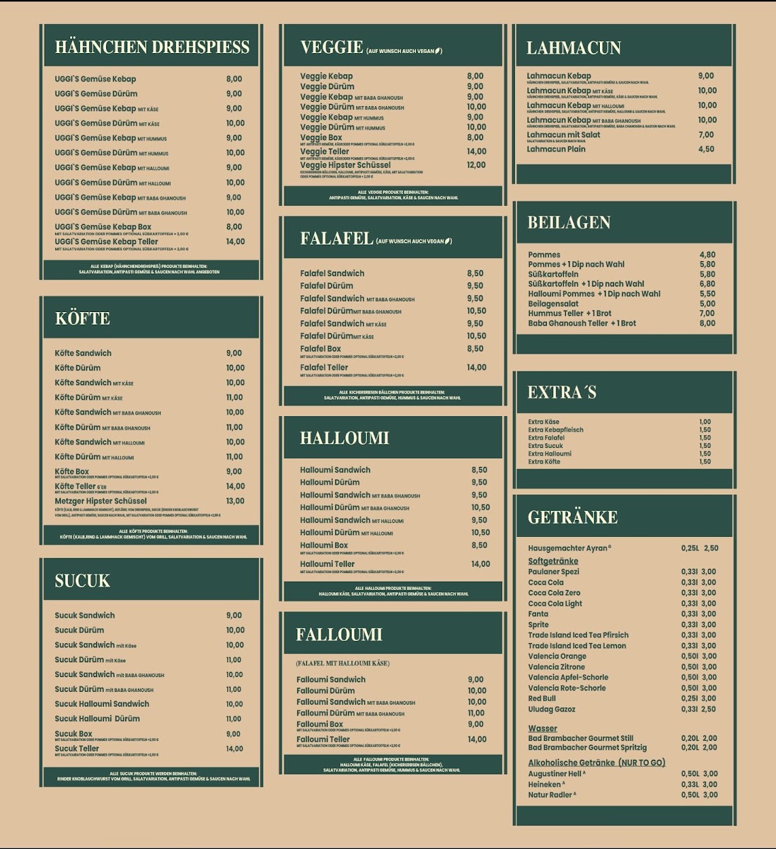Menu Uggi‘S Gemüse Kebap-1