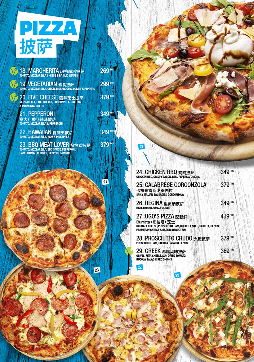 Menu Ugo Restaurant, Italian Gelato And Craft Beer Bar-7