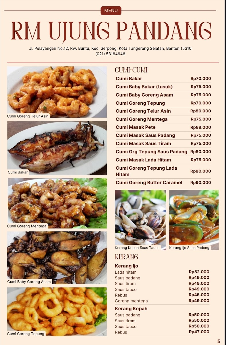 Menu Ujung Pandang Restaurant - Seafood & Grilled Chicken-5