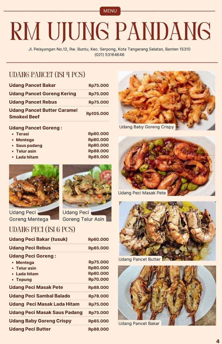 Menu Ujung Pandang Restaurant - Seafood & Grilled Chicken-6