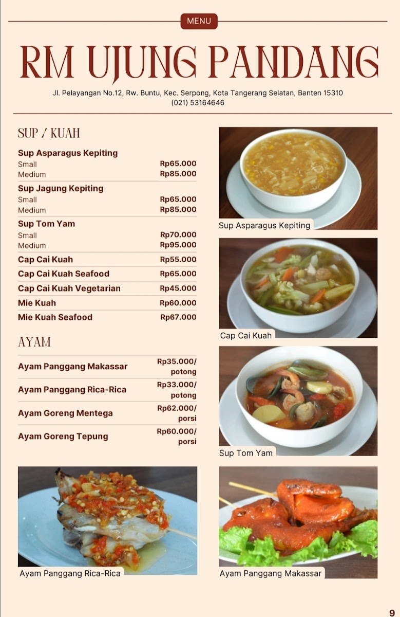 Menu Ujung Pandang Restaurant - Seafood & Grilled Chicken-7