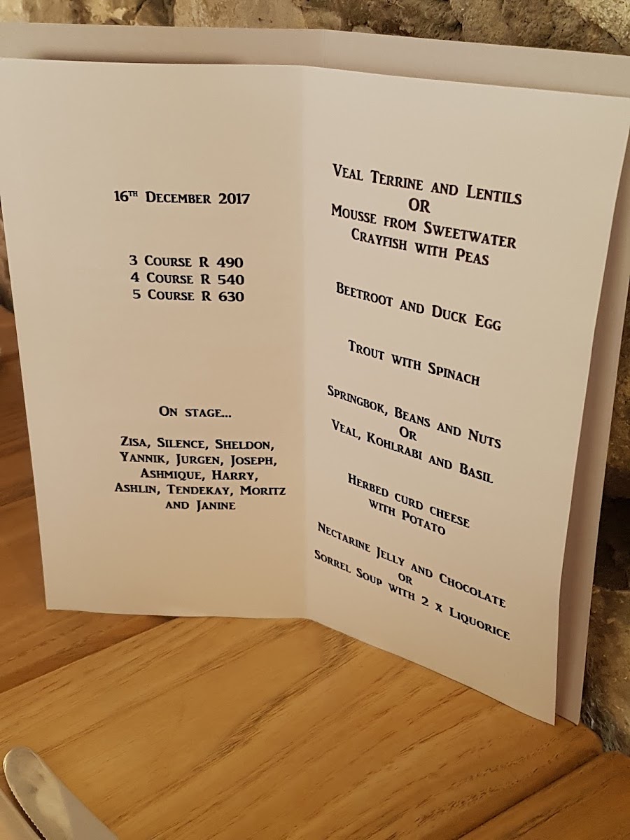 Menu Ulumbaza Wine Bar(N) @ Springfontein Wine Estate-5