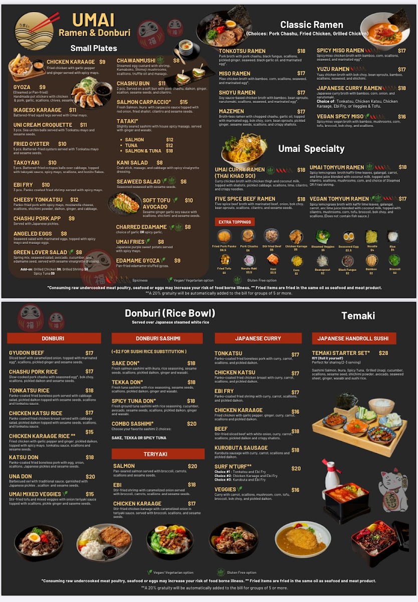 Menu Umai Ramen And Donburi-1
