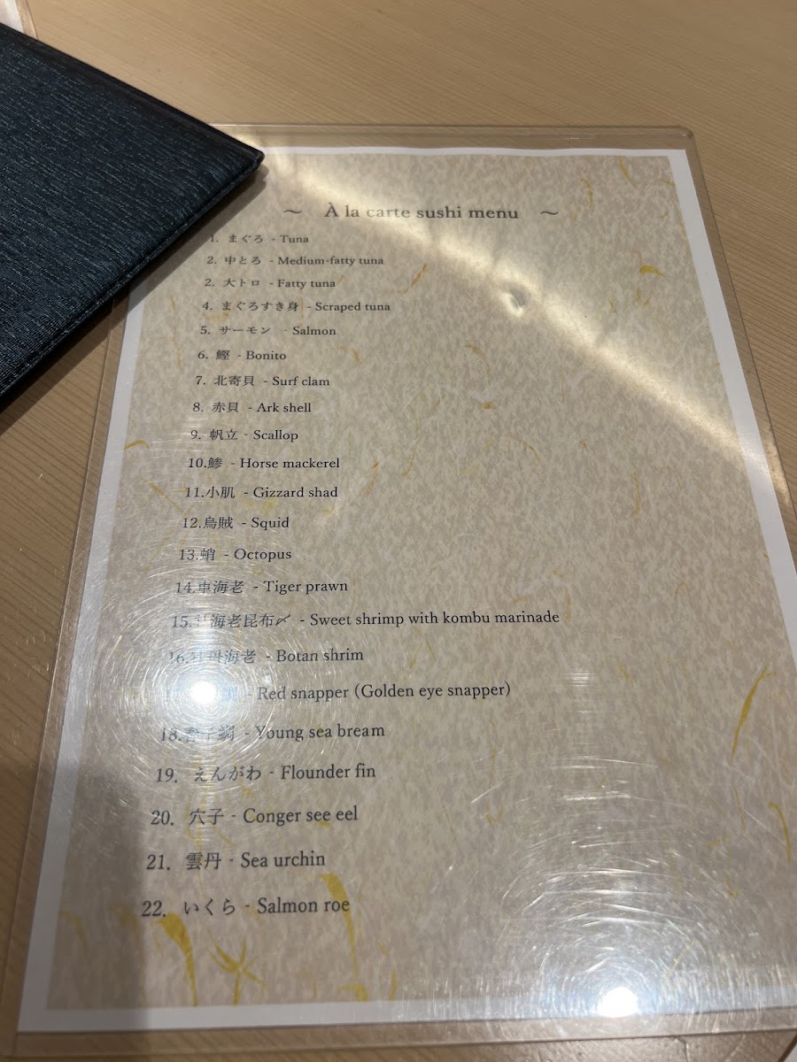Menu Umai Sushikan Ginza Honten-3