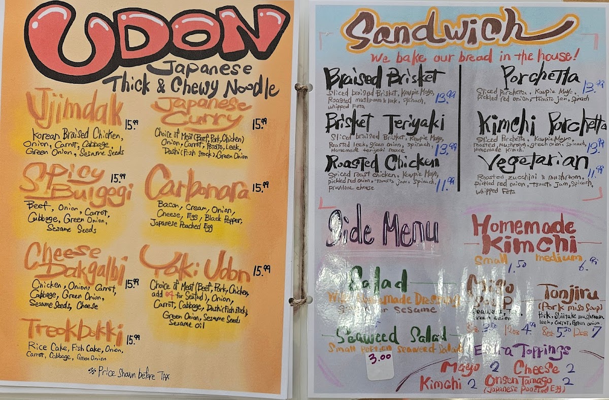 Menu Umami Express Japanese And Korean Food Takeout And Catering-9