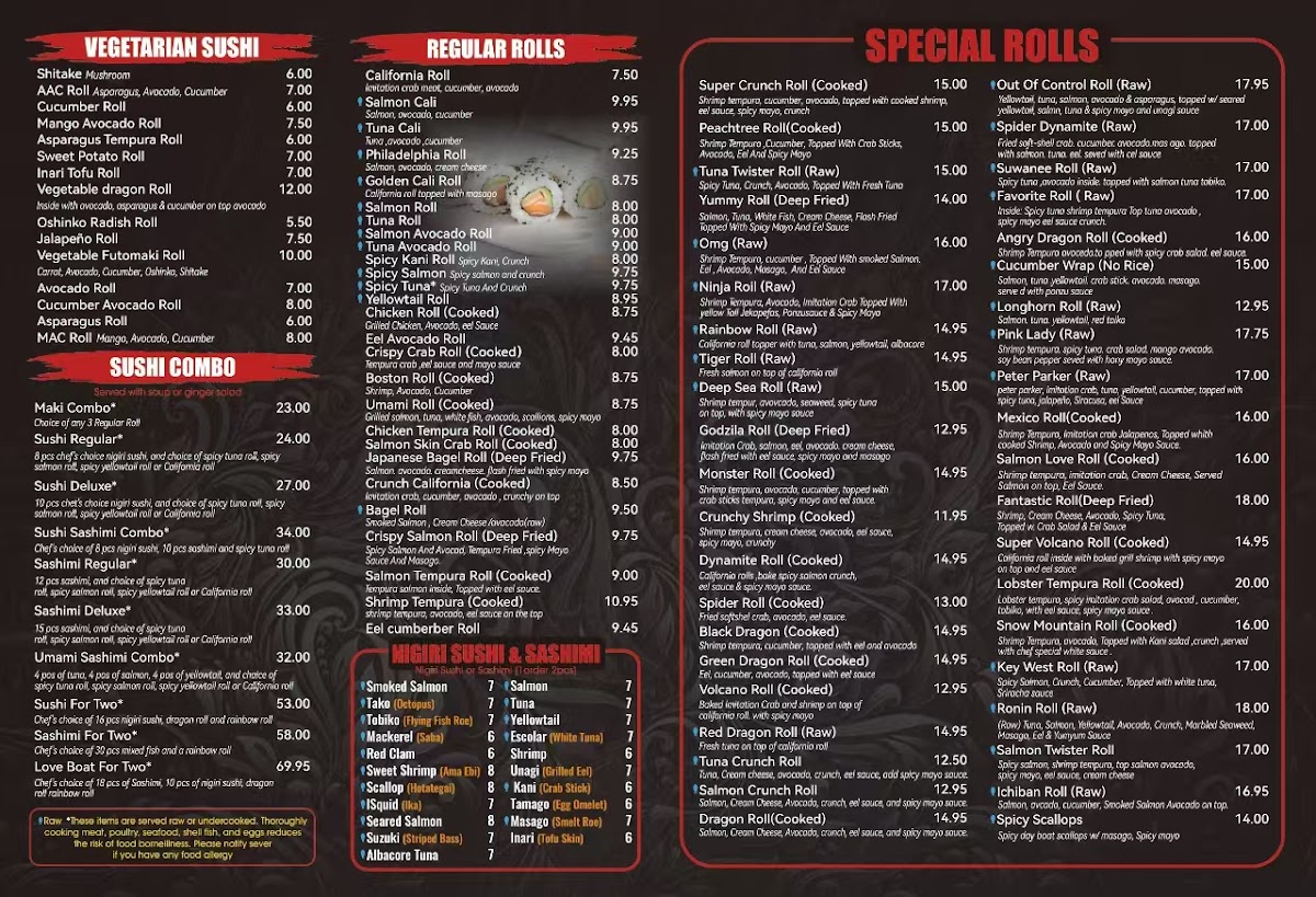 Menu Umami Sushi And Hibachi-1